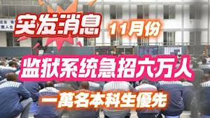 【突发消息】11月份监狱系统急招六万人，一万名本科生优先，带编制。2024.11.134NO2551