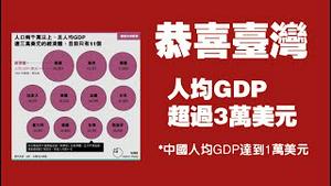 恭喜台湾人均GDP超过3万美元。2022.01.16NO1094