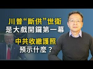 川普暂停世卫组织经费，是前哨战、大戏在后面！开始收缴个人护照，锁国节奏？（文昭谈古论今20200415第735期）