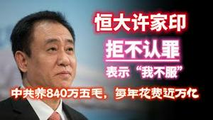 恒大许家印：拒不认罪，表示 “我不服”。中共养840万五毛水军，每年花费近万亿。2023.10.04NO2013#恒大#许家印