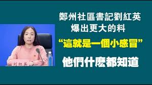 郑州社区书记刘红英爆出更大的料“这就是一个小感冒”。2022.11.10NO1598