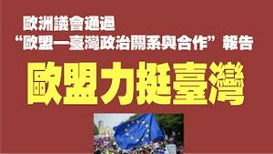 欧洲议会通过“欧盟—台湾政治关系与合作”报告，欧盟力挺台湾。2021.09.02NO909
