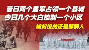 昔日两个皇军占领一个县城，今日几个大白控制一个小区。被奴役的还是那群人。2022.04.11NO.1199#上海#大白#白卫兵#志愿者
