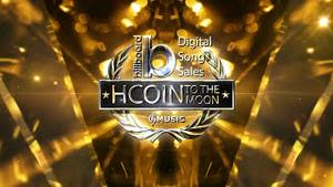 “Hcoin To The Moon” 连续第二周荣获公告牌世界数字歌曲销量榜第一名