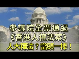 美国参议院《香港人权与民主法案》通过！中共人大法工委、港澳办霸凌香港高院《禁蒙面法》裁决，第一时间受到美国还击！（江峰漫谈20191119第67期）