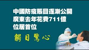中国防疫账目逐渐公开，广束去年花费711亿，位居首位。触目惊心。2023.02.12NO1724