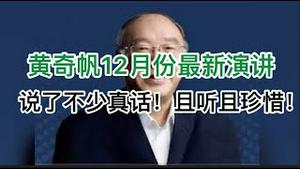 黄奇帆12月份最新演讲！说了不少真话！(20241221第1329期)